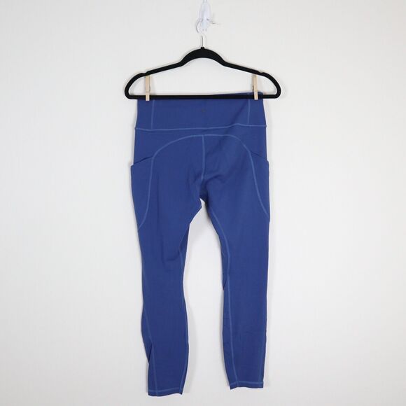 Athleta Size M All In Reaction 7/8 Tight Leggings Atlantis Blue - Picture 10 of 12